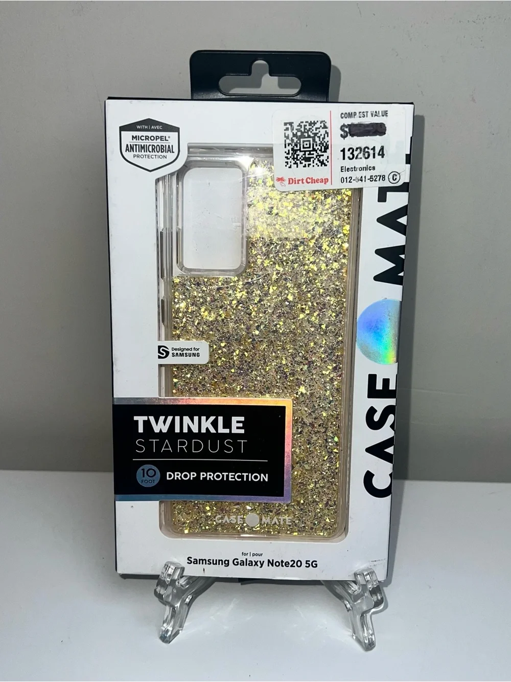 case-mate Twinkle Stardust Glitter Samsung Galaxy Note20 5G Case - Gold